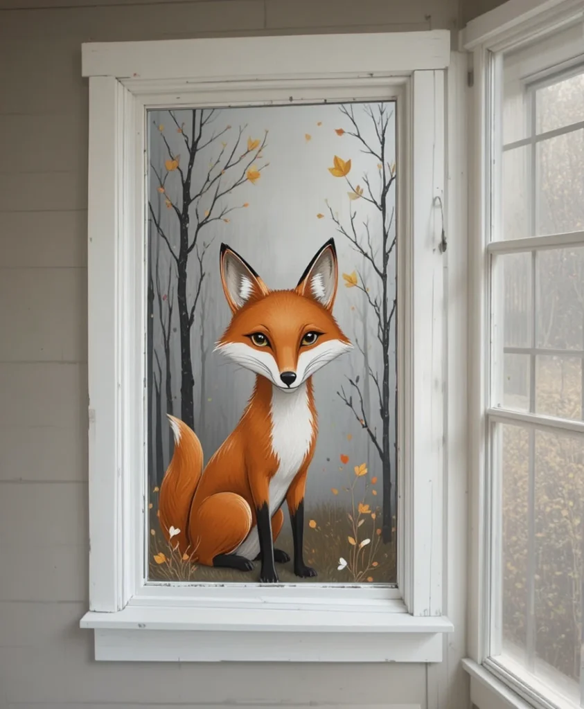 Fall Window Painting Ideas