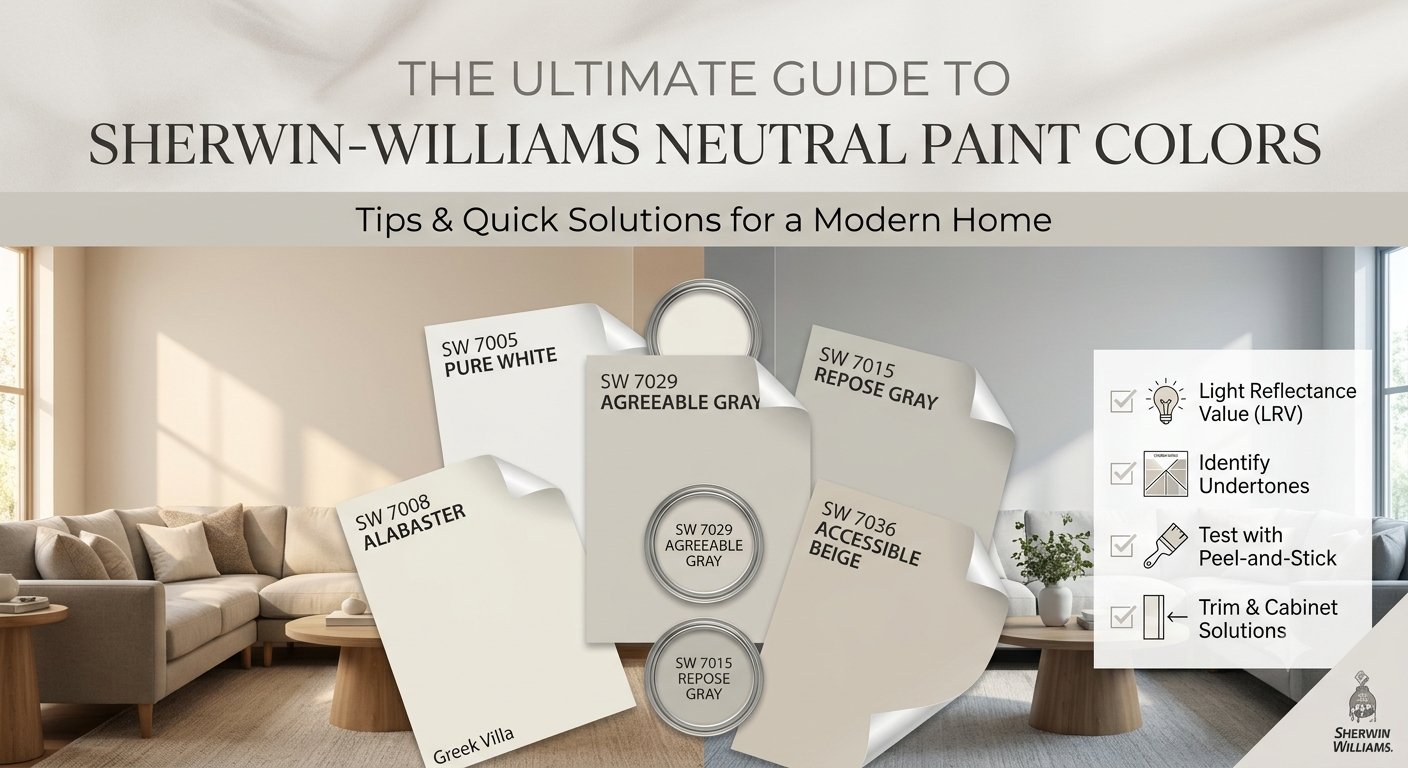 The Ultimate Guide to Sherwin-Williams Neutral Paint Colors: Tips and Quick Solutions for a Modern Home