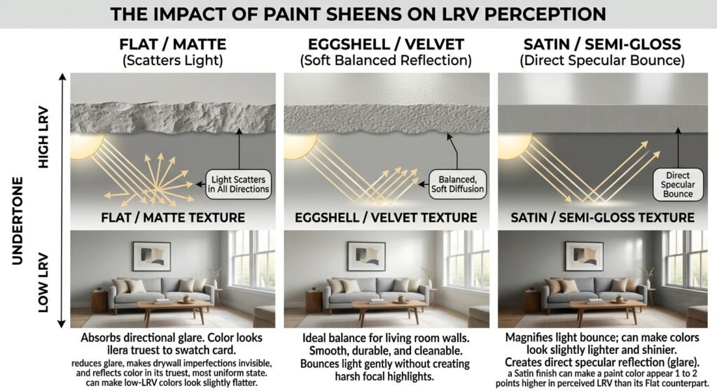 The impact of paint sheen on LRV perception